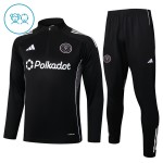 Kinder Inter Miami CF Training Sweatshirts Viertelreißverschluss 2025-26 Schwarze